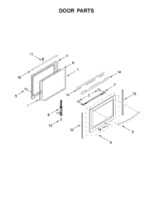 Door Parts parts for Whirlpool Range YWFE775H0HZ0 from AppliancePartsPros.com