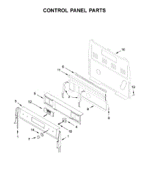 Control Panel Parts parts for Whirlpool Range YWFE775H0HZ0 from AppliancePartsPros.com