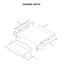 Drawer Parts parts for Whirlpool Range YWFE775H0HZ0 from AppliancePartsPros.com