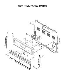 Control Panel Parts parts for Whirlpool Range WFE525S0HS0 from AppliancePartsPros.com
