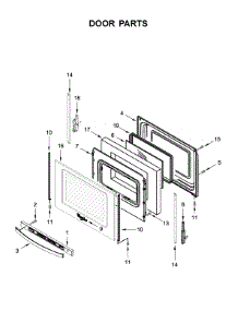 Door Parts parts for Whirlpool Range WFE525S0HS0 from AppliancePartsPros.com