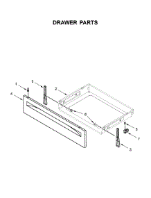 Drawer Parts parts for Whirlpool Range WFG525S0HB0 from AppliancePartsPros.com