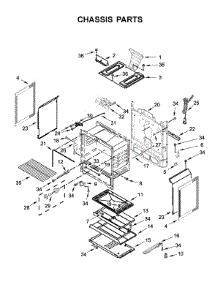 Chassis Parts parts for Whirlpool Range WFG525S0HB0 from AppliancePartsPros.com