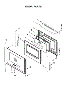 Door Parts parts for Whirlpool Range WFG525S0HB0 from AppliancePartsPros.com