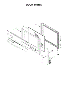 Door Parts parts for Whirlpool Range YWFE540H0ES1 from AppliancePartsPros.com