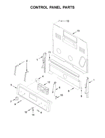 Control Panel Parts parts for Whirlpool Range YWFE540H0ES1 from AppliancePartsPros.com