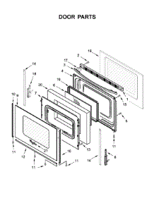 Door Parts parts for Whirlpool Range WFE525S0HD0 from AppliancePartsPros.com