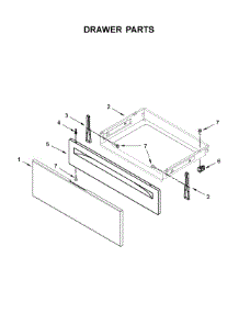 Drawer Parts parts for Whirlpool Range WFE525S0HD0 from AppliancePartsPros.com