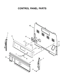 Control Panel Parts parts for Whirlpool Range WFE525S0HD0 from AppliancePartsPros.com