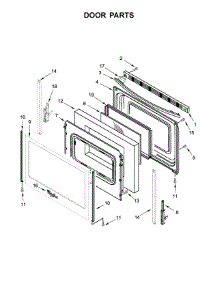Door Parts parts for Whirlpool Range WFE525S0HV0 from AppliancePartsPros.com