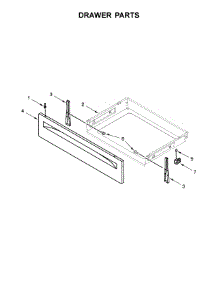 Drawer Parts parts for Whirlpool Range WFG525S0HW0 from AppliancePartsPros.com