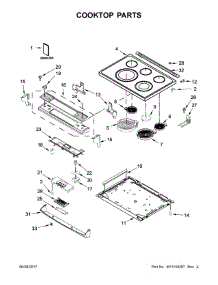 Cooktop Parts parts for Whirlpool Range YWEE745H0FE1 from AppliancePartsPros.com