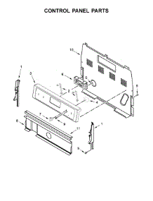 Control Panel Parts parts for Whirlpool Range WFE525S0HZ0 from AppliancePartsPros.com