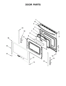 Door Parts parts for Whirlpool Range WFG525S0HV0 from AppliancePartsPros.com