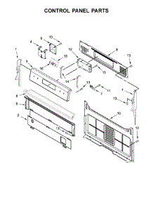 Control Panel Parts parts for Whirlpool Range WFG525S0HZ0 from AppliancePartsPros.com