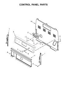 Control Panel Parts parts for Whirlpool Range WFE525S0HW0 from AppliancePartsPros.com
