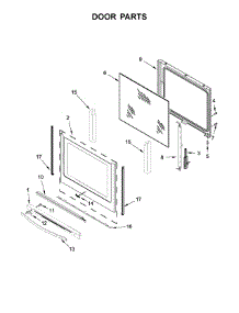 Door Parts parts for Whirlpool Range YWFE745H0FE1 from AppliancePartsPros.com