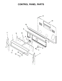 Control Panel Parts parts for Whirlpool Range YWFE745H0FE1 from AppliancePartsPros.com