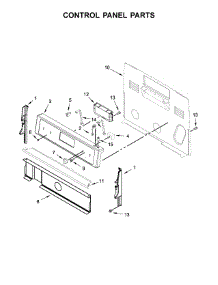 Control Panel Parts parts for Whirlpool Range YWFE330W0ES1 from AppliancePartsPros.com