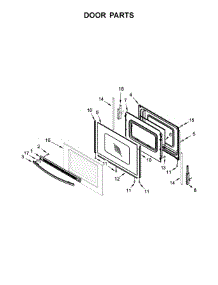 Door Parts parts for Whirlpool Range YWFE330W0ES1 from AppliancePartsPros.com