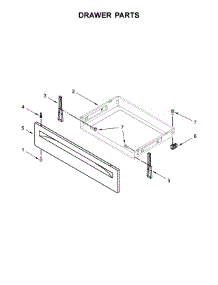 Drawer Parts parts for Whirlpool Range WFE530C0EW1 from AppliancePartsPros.com