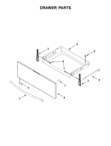 Drawer Parts parts for Whirlpool Range YWEE730H0DW1 from AppliancePartsPros.com