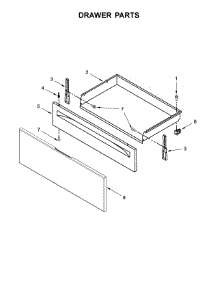 Drawer Parts parts for Whirlpool Range WFE320M0EB1 from AppliancePartsPros.com