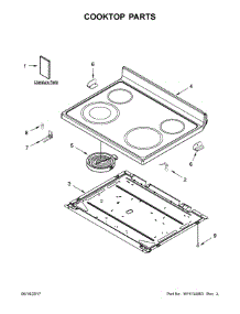 Cooktop Parts parts for Whirlpool Range YWFE510S0ES1 from AppliancePartsPros.com