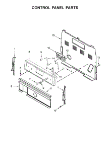 Control Panel Parts parts for Whirlpool Range YWFE515S0EB1 from AppliancePartsPros.com