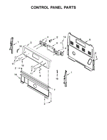 Control Panel Parts parts for Whirlpool Range WFC310S0EW1 from AppliancePartsPros.com
