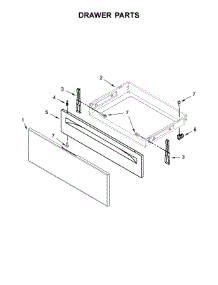 Drawer Parts parts for Whirlpool Range WFC310S0EW1 from AppliancePartsPros.com