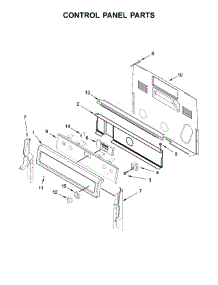 Control Panel Parts parts for Whirlpool Range WFE745H0FE1 from AppliancePartsPros.com