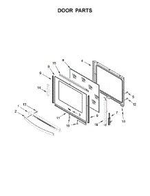 Door Parts parts for Whirlpool Range WEE750H0HB0 from AppliancePartsPros.com