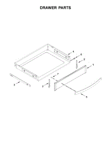 Drawer Parts parts for Whirlpool Range WEG750H0HB0 from AppliancePartsPros.com