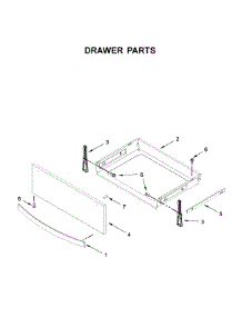 Drawer Parts parts for Whirlpool Range WEE750H0HV0 from AppliancePartsPros.com