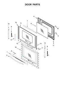 Door Parts parts for Whirlpool Range WFE540H0EH1 from AppliancePartsPros.com