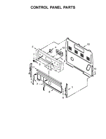 Control Panel Parts parts for Whirlpool Range WFE540H0EH1 from AppliancePartsPros.com