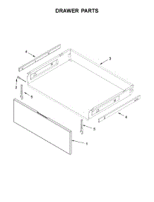 Drawer Parts parts for Whirlpool Range WFE540H0EB1 from AppliancePartsPros.com