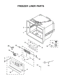Freezer Liner Parts parts for Whirlpool Refrigerator WRF954CIHZ01 from AppliancePartsPros.com