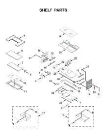 Shelf Parts parts for Whirlpool Refrigerator WRF954CIHZ01 from AppliancePartsPros.com