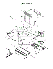 Unit Parts parts for Whirlpool Refrigerator WRB322DMHV00 from AppliancePartsPros.com