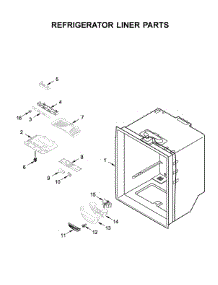 Refrigerator Liner Parts parts for Whirlpool Refrigerator WRF535SMHZ01 from AppliancePartsPros.com