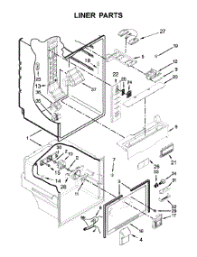 Liner Parts parts for Whirlpool Refrigerator WRF560SFHV00 from AppliancePartsPros.com