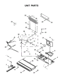 Unit Parts parts for Whirlpool Refrigerator WRFA35SWHZ01 from AppliancePartsPros.com