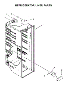 Refrigerator Liner Parts parts for Whirlpool Refrigerator WRS312SNHW01 from AppliancePartsPros.com