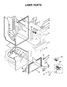 Liner Parts parts for Whirlpool Refrigerator WRF560SEHZ00 from AppliancePartsPros.com