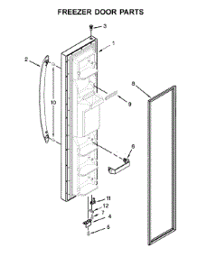 Freezer Door Parts parts for Whirlpool Refrigerator WRS321SDHV01 from AppliancePartsPros.com