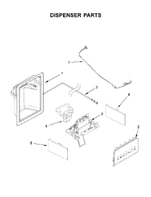 Dispenser Parts parts for Whirlpool Refrigerator WRS321SDHV01 from AppliancePartsPros.com