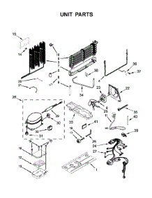 Unit Parts parts for Whirlpool Refrigerator WRF560SEHB00 from AppliancePartsPros.com