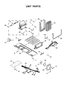 Unit Parts parts for Whirlpool Refrigerator WRSA88FIHN00 from AppliancePartsPros.com